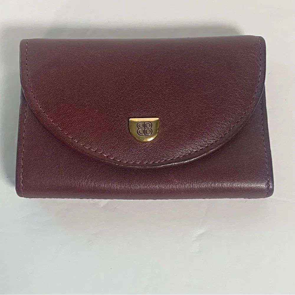Bosca Mezza Luna Burgundy Leather Key Holder New Without Tags